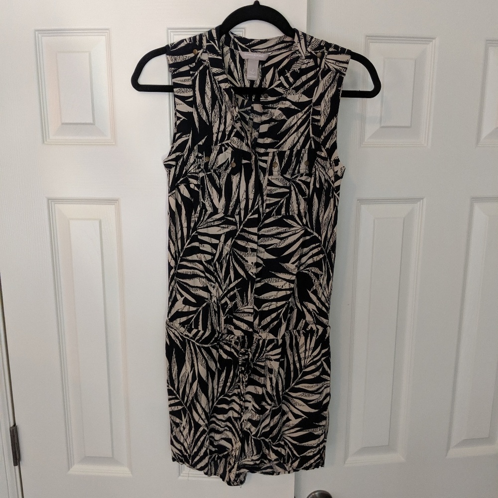 Safari print romper
